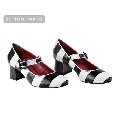 Ballerina Stripes Preto e Branco