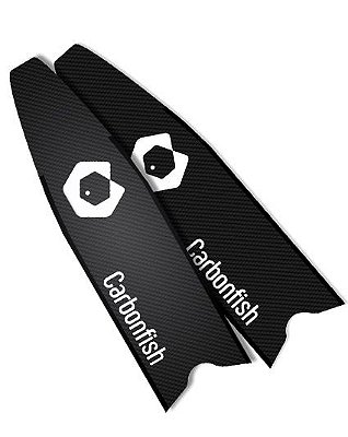 Nadadeiras Palas de Fibra de carbono - Carbonfish SHARK  - Branca