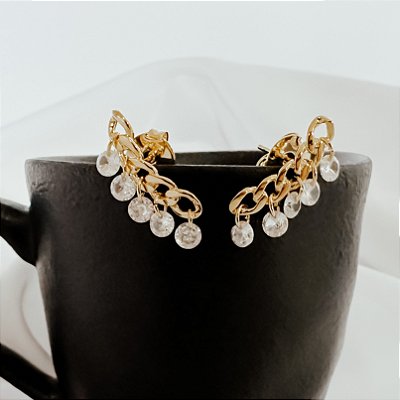 Brinco Impact Banhado a Ouro 18k