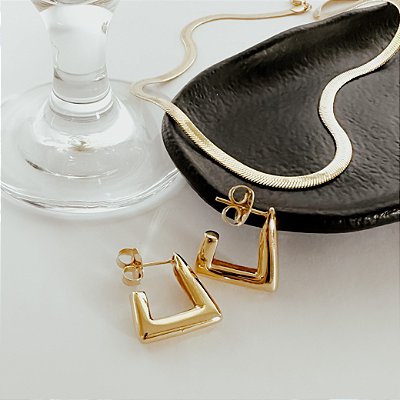 Argola Relic Banhada a Ouro 18k