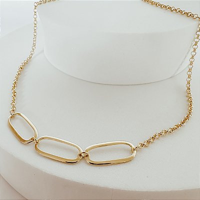 Colar Esmero Banhado a Ouro 18k