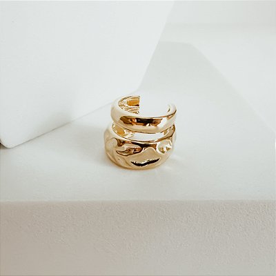 Piercing de Encaixe Refah Banhado a Ouro 18k