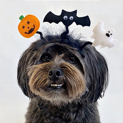 Fantasia para Cachorros e Gatos Tiara Halloween