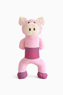 Brinquedo para Cachorros Pelúcia Porco Rosa