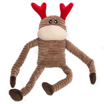 Pelúcia para Cachorros Zippy Paws Holiday Crinkle Reindeer