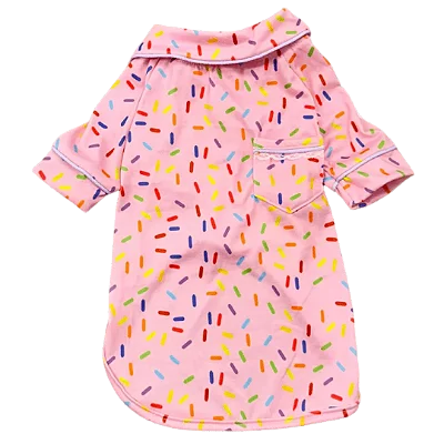 Pijama para Cachorros Granulado Rosa