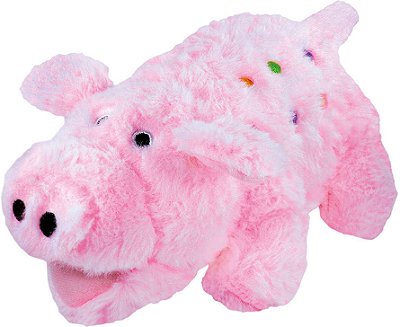 Brinquedo para Cachorros Pelúcia Pig Fofo Rosa