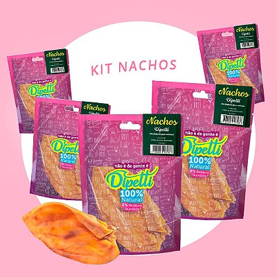 Kit de Mordedores para Cachorros Nachos Orelha Suína