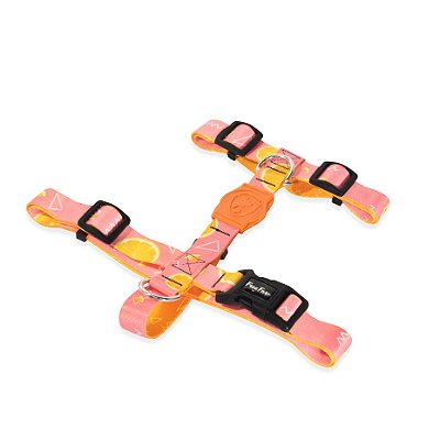 Peitoral H para Cachorros New Orange
