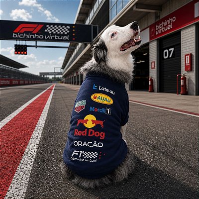 Roupinha Pet Moletom Sem Capuz para Cachorros F1 Red Dog