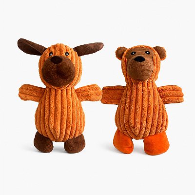 Brinquedo para Cachorros Kit Pelúcias Cotelê
