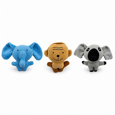 Brinquedo para Cachorros Kit Pelúcias Savana