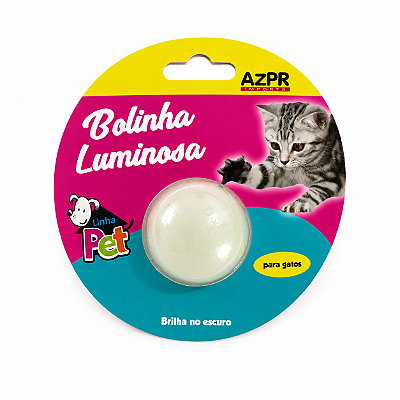 Brinquedo para Gatos Bolinha Luminosa Brilha no Escuro