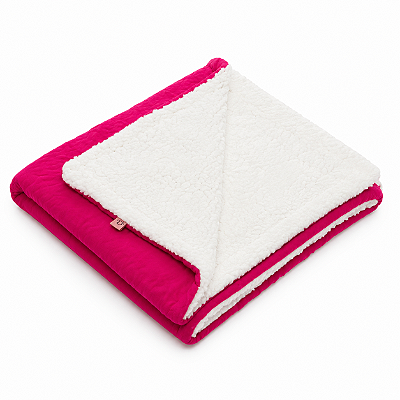 Cobertor para Cachorros e Gatos Dupla Face Rosa Pink