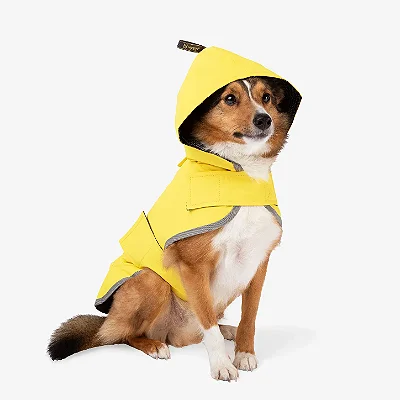 Capa de Chuva para Cachorros Nandog Sport Amarela