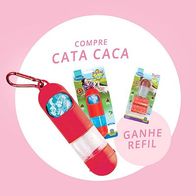 Cata Caca para Cachorros Pop Bag Vermelho