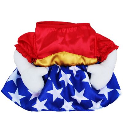 Fantasia para Cachorros Vestido Vermelho com Estrelas