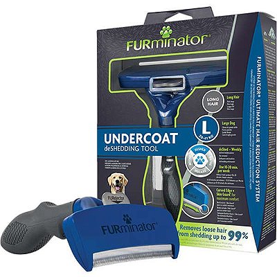 Escova Furminator New Grande para Cachorros de Pelo Longo