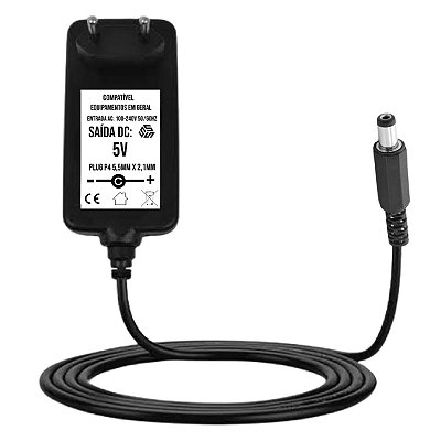 Fonte 5v Conector P4 5,5mm X 2,1mm
