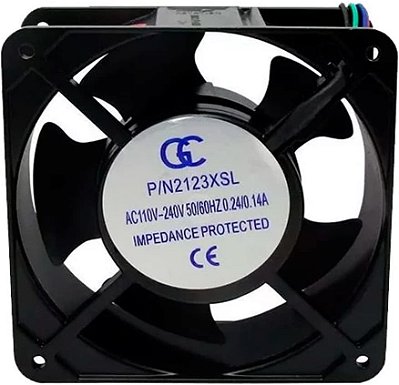 Micro ventilador ventoinha 120x120x38MM 110/220V metálica GC