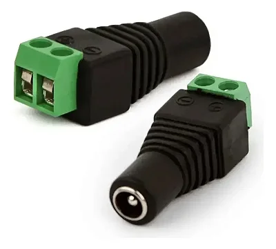 Kit 100 Conectores Plug P4 Femea Com Borne 100un