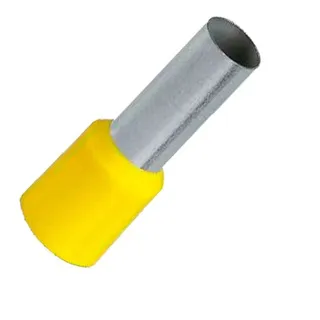 Kit Terminal Tubular Ilhos 6mm E6012 Amarelo Pre Isolado (100pç)