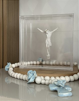 Medalha Jesus em Caixa de Acrílico