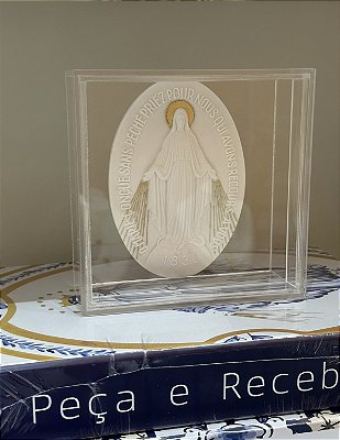 Medalha Nossa Senhora das Graças em Caixa de Acrílico