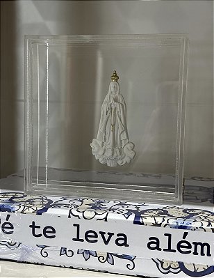 Medalha Nossa Senhora de Fátima em Caixa de Acrílico