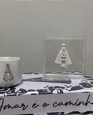 Medalha Nossa Senhora Aparecida em Caixa de Acrílico mini