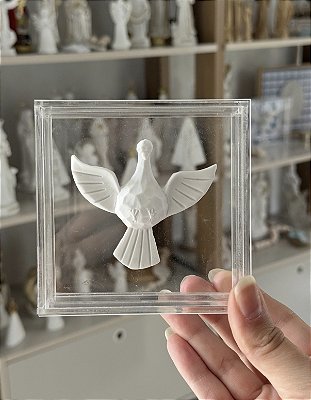 Medalha Espírito Santo em Caixa de Acrílico mini