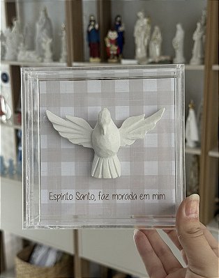 Medalha Espírito Santo em Caixa de Acrílico