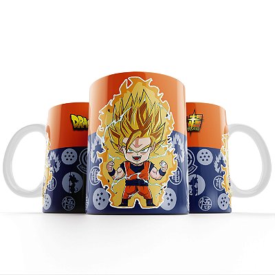 Caneca Xícara Dragon Ball Z Goku Personagens M09 325ml