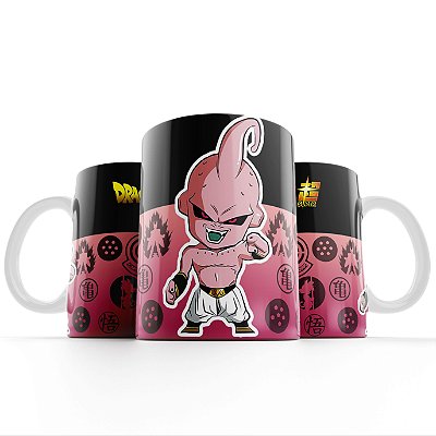 Caneca Xícara Dragon Ball Z MajinBoo Personagens M07 325ml