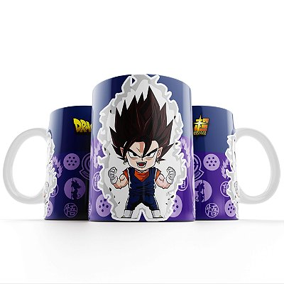 Caneca Xícara Dragon Ball Z Vegeto Personagens M02 325ml