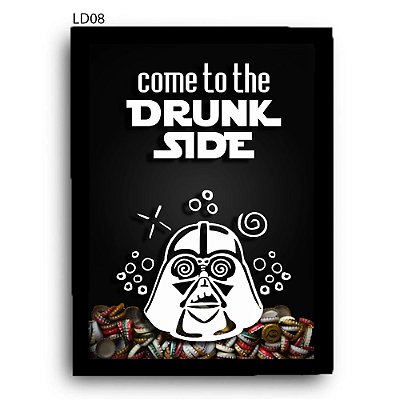 Quadro Tampinhas Drunk Side Star Wars LDQT06