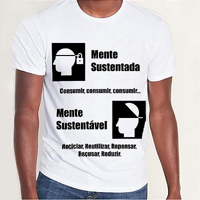 Camiseta "Mente sustentada (...)".
