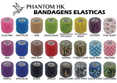 Bandagem/Atadura Elástica e Coadesiva Phantom HK