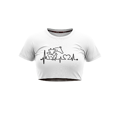 Cropped Country Cowgirl Bate Coração