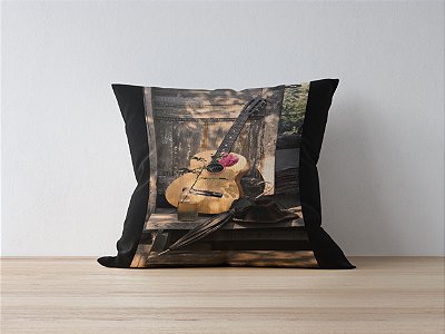 Capa de Almofada Country Flor de Viola