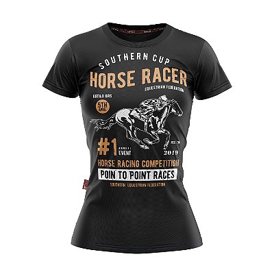 Baby Look Moda Country Cowgirl Horse Racer