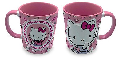 Caneca Porcelana 300ml Hello Kitty Flawless Rosa