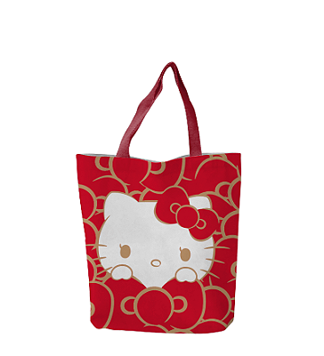 Sacola Ecobag Hello Kitty Laços 50 Anos