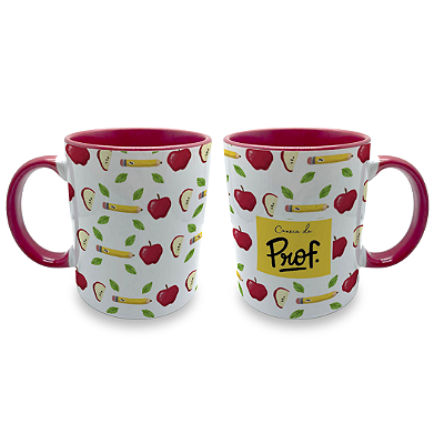 Caneca Porcelana 300ml Maçã
