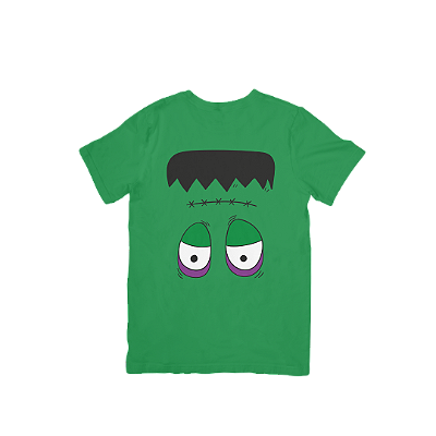 Camiseta Infantil de Algodão Halloween Frank