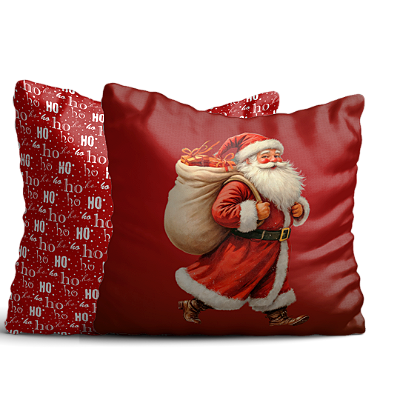 Almofada  completa 35x35 Papai Noel Natal Decorativa