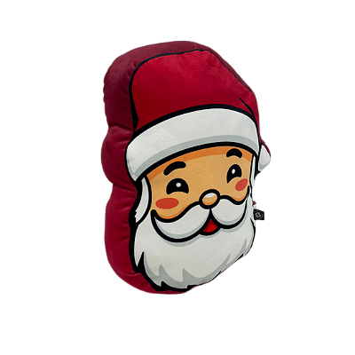 Almofada Formato Rosto Papai Noel Presente Natal