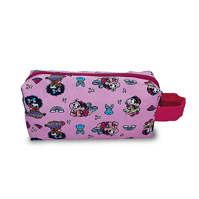 Necessaire Pequena com Alça Amigas Princesas - Turma da Mônica