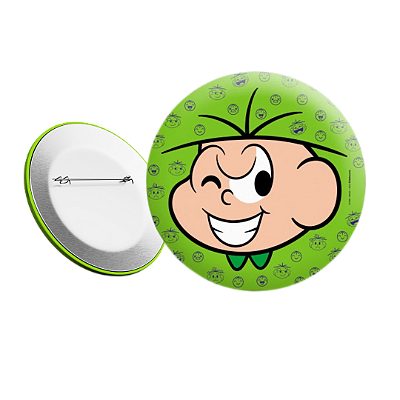 Button Cebolinha Monimoji - Turma da Mônica