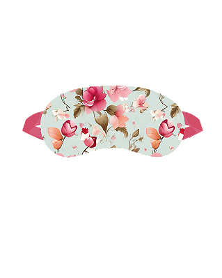 Tapa Olho Flores Rosas